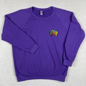 You Gro Gurl Sweatshirt Womens 2X Plus Purple‎ Made In USA Cannabis Cultivators